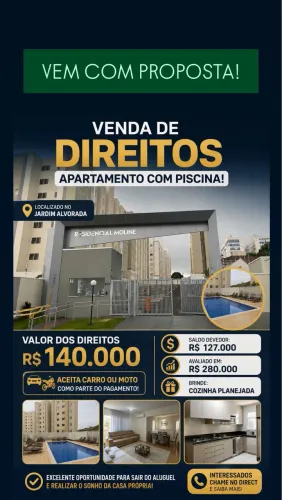 VENDO DIREITOS DE APARTAMENTO NO JARDIM ALVORADA