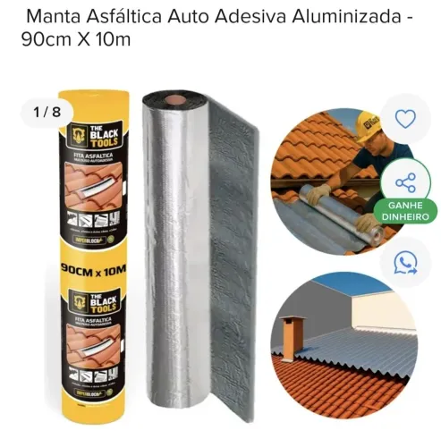 Manta autoadesiva da Black tolls 90 X 10 cm
