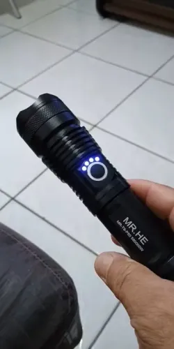 Lanterna de alta potencia com todos os acessorios conforme foto