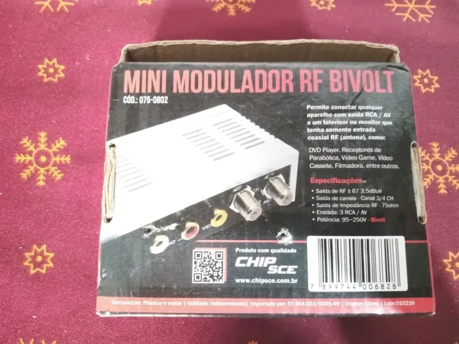 MINI MODULADOR RF (REPARO),RECEPTOR PC USB-TV, CONTROLES CONVERSOR DIGITAL,TELEFONES FIXO
