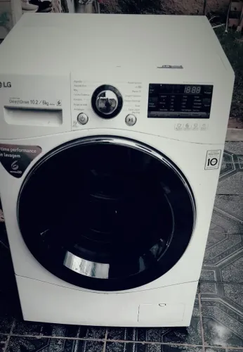 Maquina lava e seca da lg touch-screen