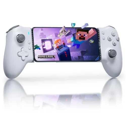 Gamepad Easysmx M15 Branco Para Android, iOS, Pc, Switch, Controle Bluetooth e tipo C
