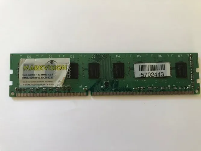 Memória RAM 4GB DDR3 1333MHz CL9 - Markvision