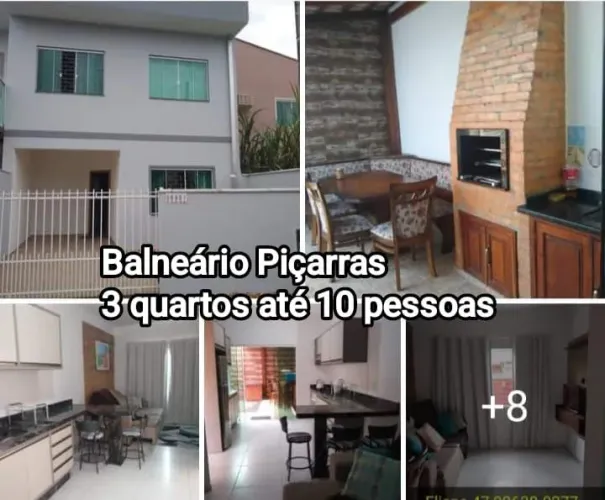 Balneário Piçarras, uma quadra da praia .