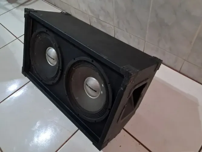 Caixa de retorno com 2 falantes de 12
