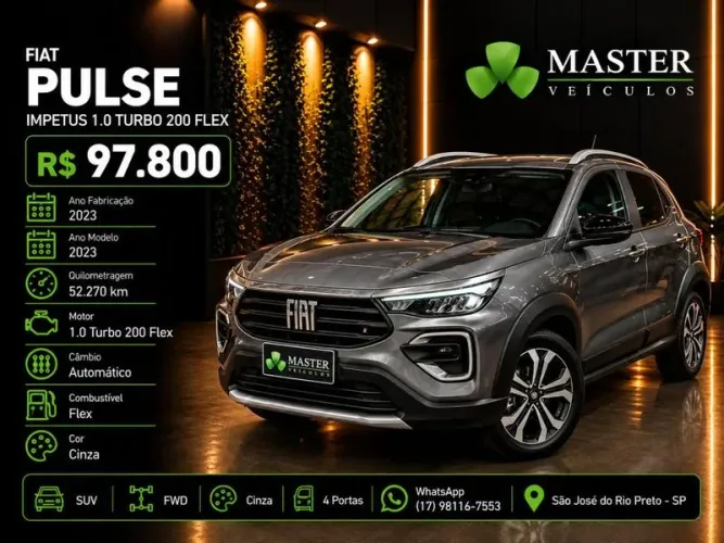Fiat Pulse Impetus 1.0 Turbo 200 Flex Aut. 2023