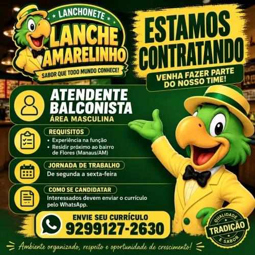 OPORTUNIDADE DE TRABALHO