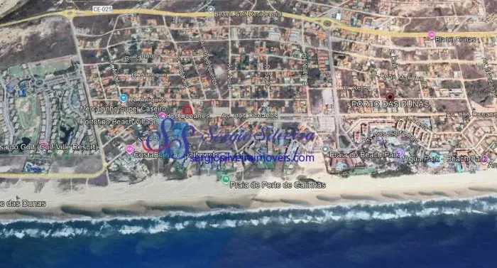 Amplo terreno com 1.386m² próximo da praia - Porto das Dunas