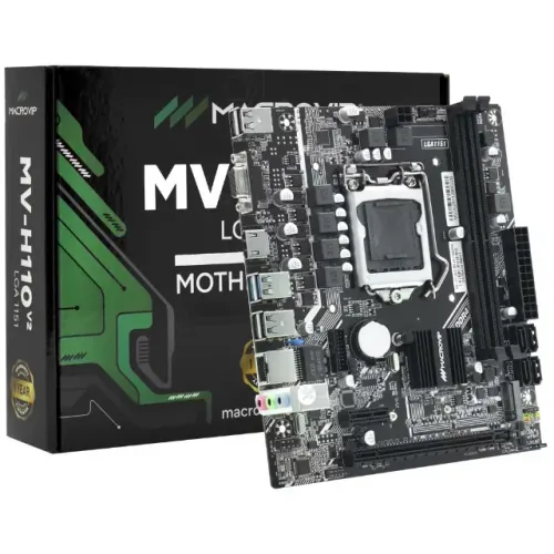 PLACA MAE LGA 1151 MACROVIP MV-H110V2 M.2/VGA/HDMI/DDR4