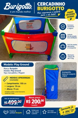 Cercadinho infantil burigotto