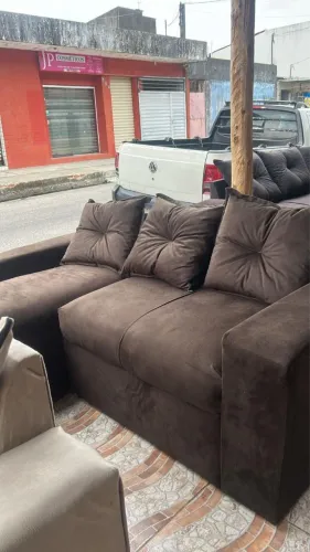 Sofá com caminha