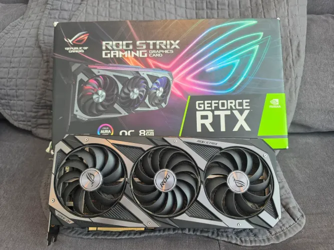 Placa de Video Asus ROG Strix Gaming RTX3070 8gb OC. Não aceito trocas. Até domingo.
