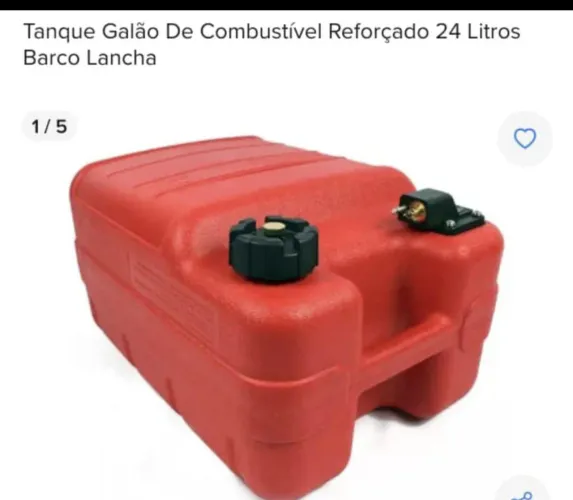 Tanque de combustível para lancha
