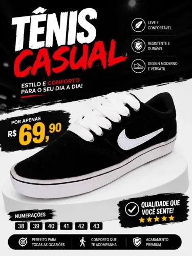 Tênis casual SB promoção