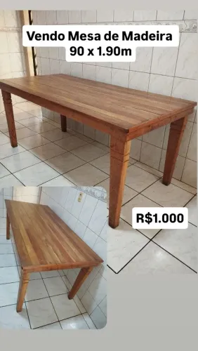 Vendo Mesa de Madeira