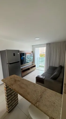 Apartamento Mobiliado para Locação, Ponta Negra, 1 dormitório, 1 suíte, 1 banheiro, 1 vaga