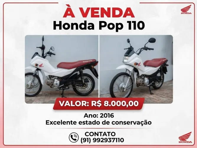 Moto POP 110 $8.000
