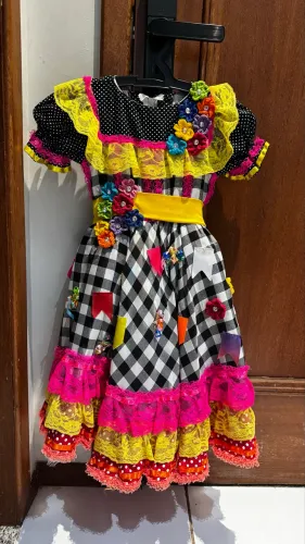 VESTIDO JUNINO INFANTIL TAM 4