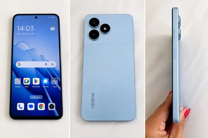 Celular Realme Azul - Excelente Estado - Câmera Tripla - Top!