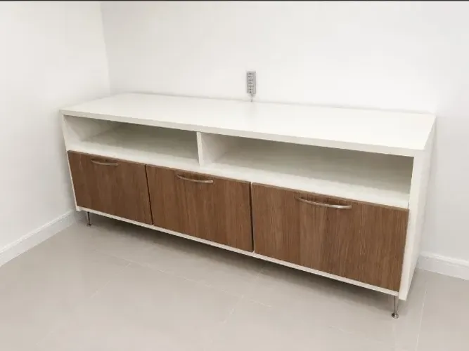Rack MDF com 3 gavetões