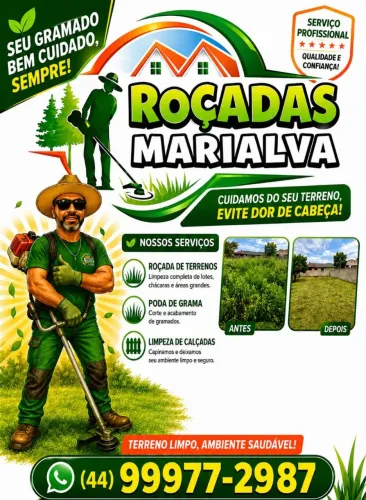 Jardinagem, Jardineiro, Roçadas em terrenos (limpeza de terrenos) Marialva !