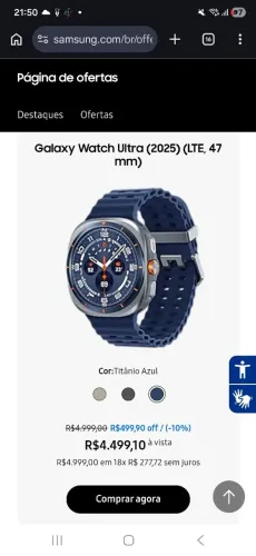 Relogio Galaxy Watch Ultra