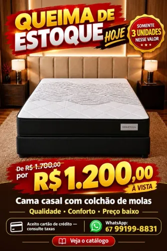 Sábado promoção Cama casal Molas nova últimas unidades