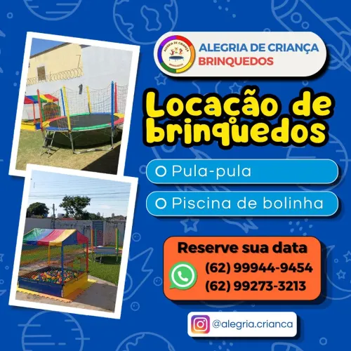 Pula-pula e Piscina de bolinha para festas e eventos