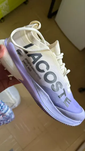 Vendo Tênis Lacoste tênis Lacoste Ag-Lt25 Lite Masculino - Branco+Roxo
