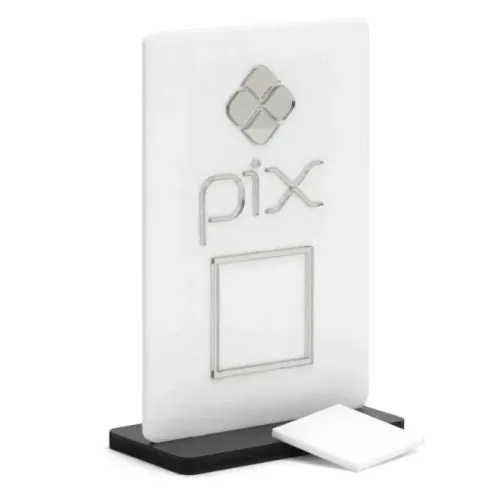 Placa Acrílica QR Code PIX Personalizada