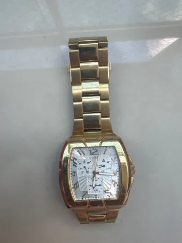 Relógio Guess Original Dourado Masculino Vintage
