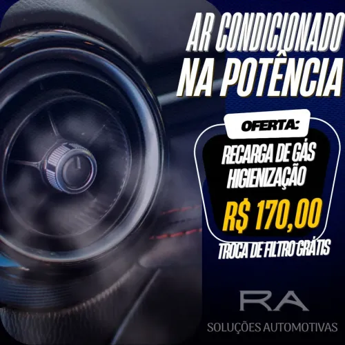 Recarga de gás automotivo, higiezação , troca de filtro .