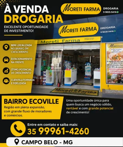 Drogaria a venda excelente localização