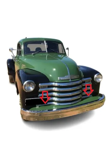 Saia Do Para-choque Chevrolet 6400 /6500 1947 à 1954 Boca De Sapo / Boca de Bagre Chapa 18