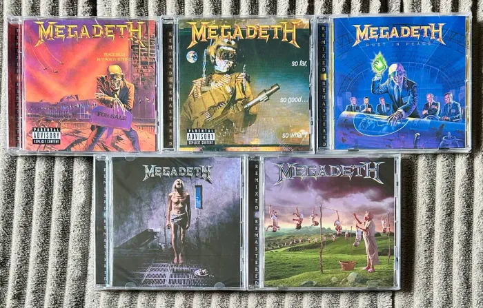 Megadeth Lote com 5 CDs Importados Lacrados Europeus