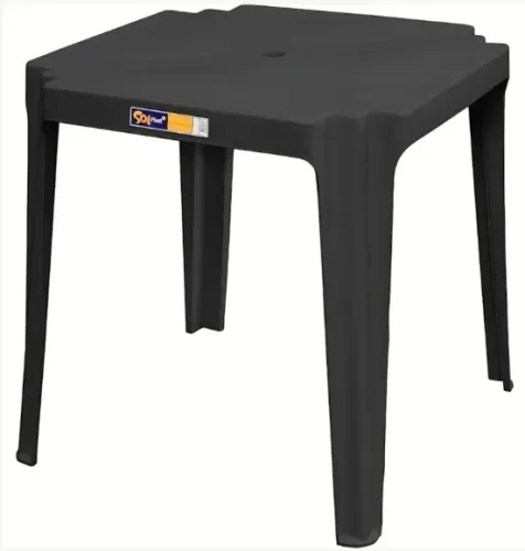Mesa de Plástico SolPlast - Preto