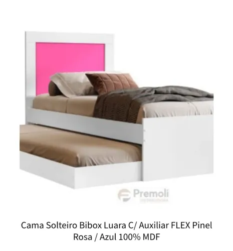 cama solteiro com auxiliar 