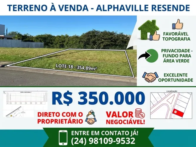 Terreno Alphaville Resende Fase 2