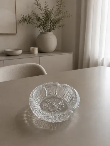 cinzeiro de cristal vidro