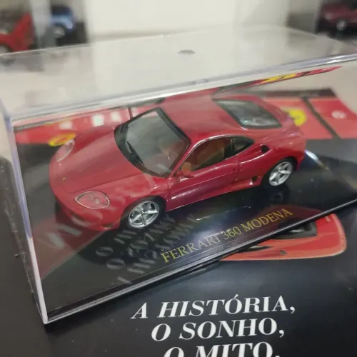 Miniatura 1/43 Ferrari 360 Modena Vermelha Ferrari Collection Eaglemoss Panini
