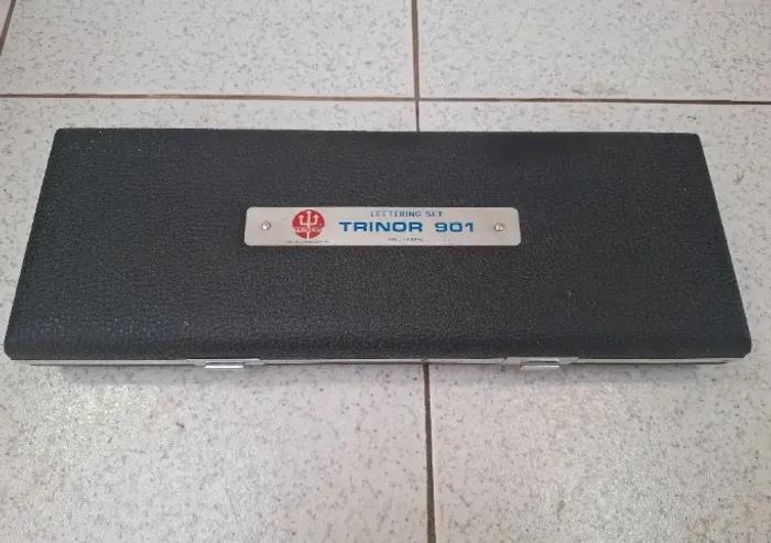 Estojo Normografo Trident trinor 901 Lettering Set