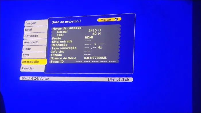 Projetor Epson Powerlite S41+ H842a