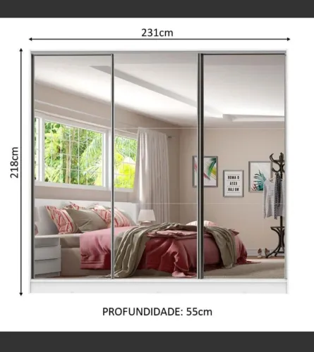 Guarda - roupa casal (semi - novo) 