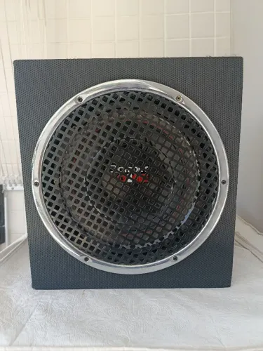 Caixa Selada com subwoofer Bomber One 10pol. + Amplificador Stetsom