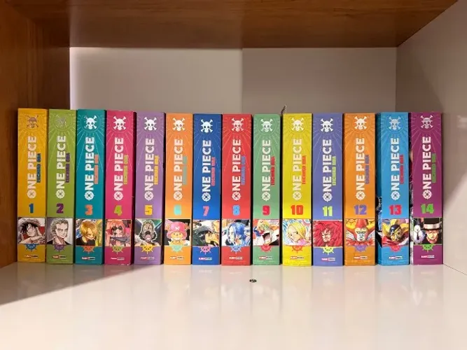 Coleção manga one piece 3 em 1 (1 ao 14)