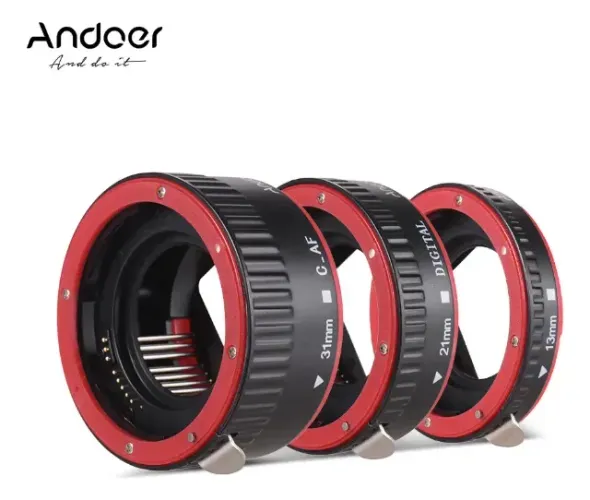 kit tubo extensor Andoer Foco auto foco andoer