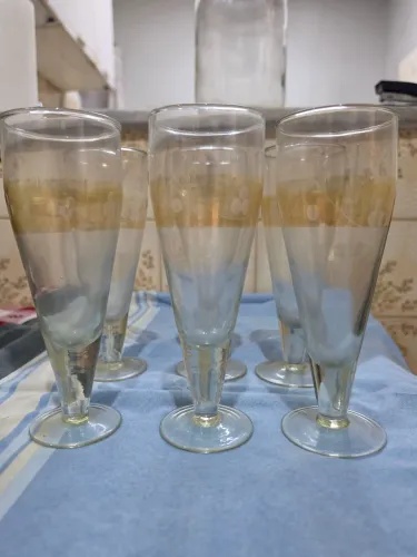 Conjunto 6 tulipas em vidro