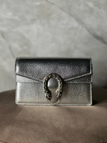 Clutch Gucci mini Dionysus prata
