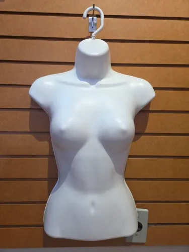 Cabide manequim de busto feminino de plástico resistente