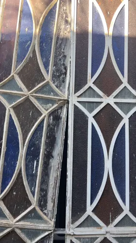 Vitral de vidro colorido 